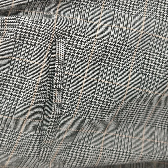 Rachel Zoe Plaid Drawstring Tie Pull-On Gray Plaid Pants With Pockets - Picture 8 of 10